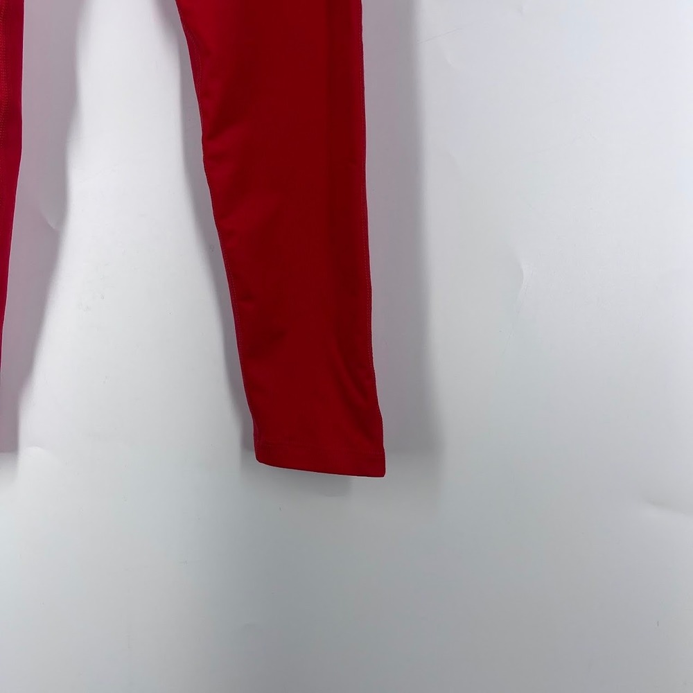 Nike Pro Dri-FIT Kids Red Compression Leggings Tight Fit Large Pockets 445591 - Picture 8 of 14